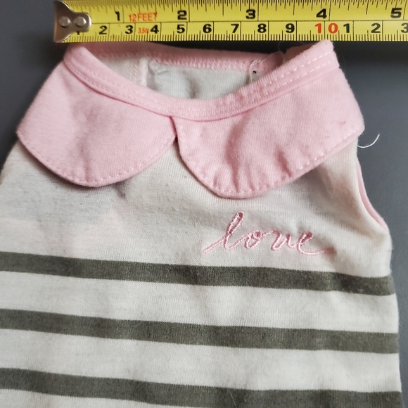 Ellen Degeneres Puppy 🐶 Dress with Ruffle pleated hem pink colar.. X small - Picture 12 of 14